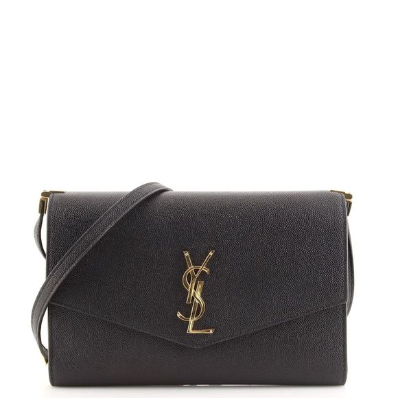 Saint Laurent Handbags - Saint Laurent Uptown Crossbody Bag Leather Mini Black